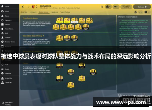 被选中球员表现对球队整体战力与战术布局的深远影响分析